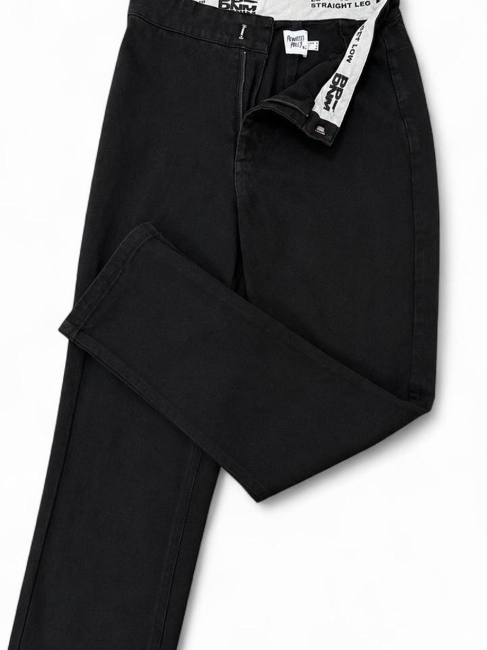 Princess Polly Black Straight Leg Pants